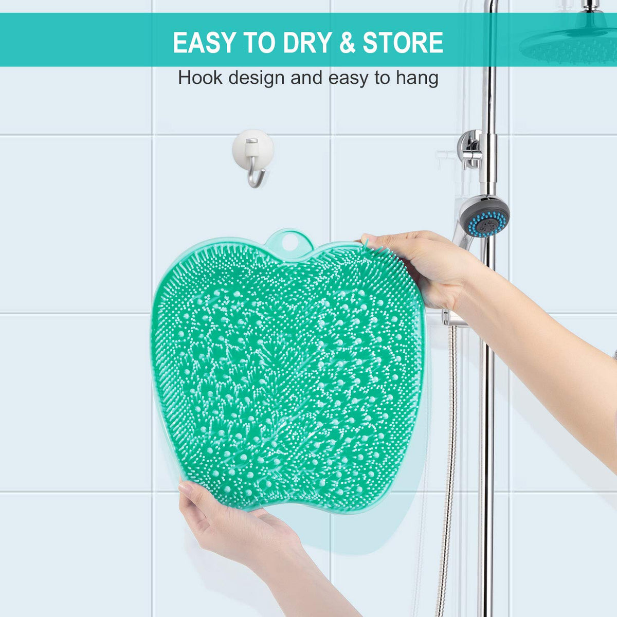 BESKAR mat styled in bathroom to show practical foot care in daily routine