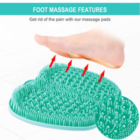 BESKAR beside a foot to show 28x28 cm size and ample scrubbing area