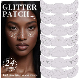 BESNEL front packaging showing 24 glitter freckle stickers and colorful designs for easy selection