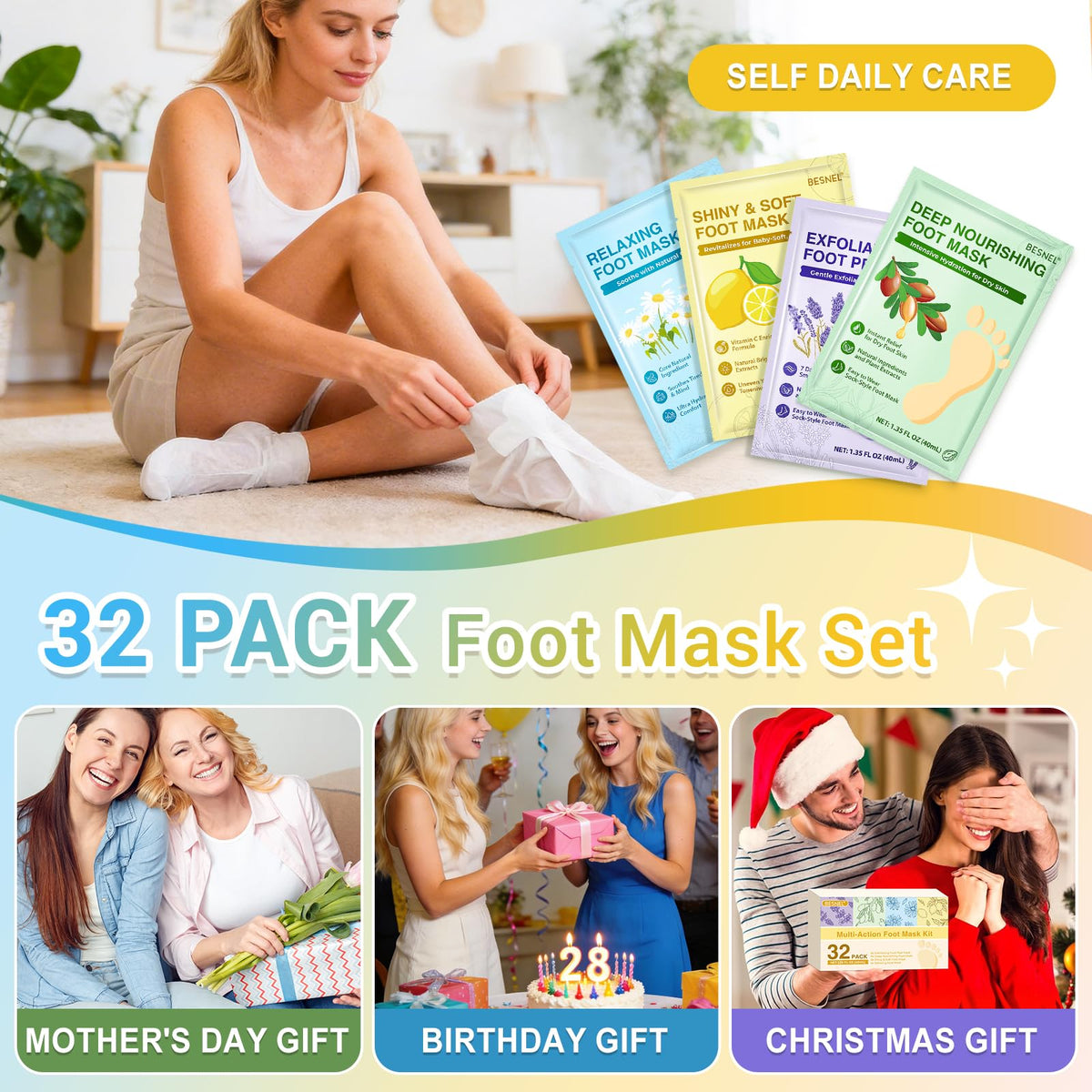 BESNEL gift box staged in a cozy setting ideal for gifting and pampering