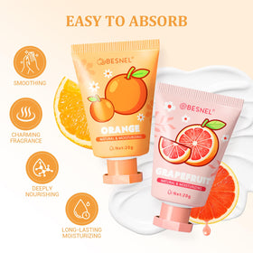 BESNEL hand applying lotion to show fast-absorbing, non-greasy moisturizing benefit
