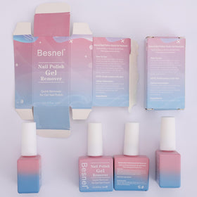 BESNEL gel remover texture close-up highlighting plant-based formula and gentle action