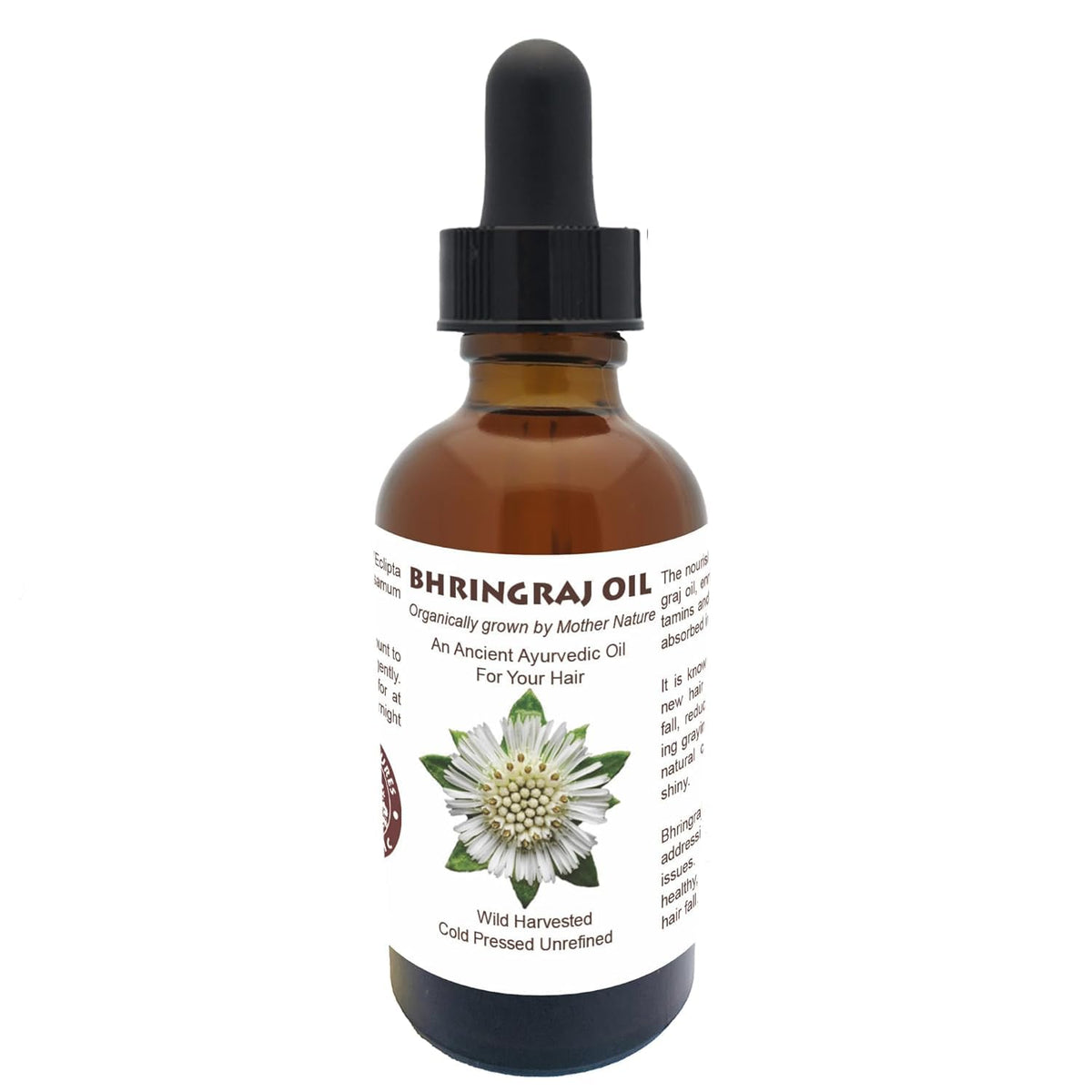 Best Nature's Bhringraj Oil front bottle showing label and amber glass for protection and purity