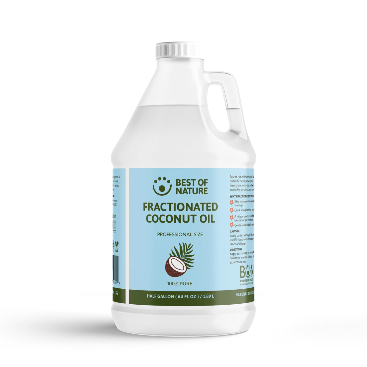 Best of Nature front label on 64 fl oz bottle showing product identity and size benefit