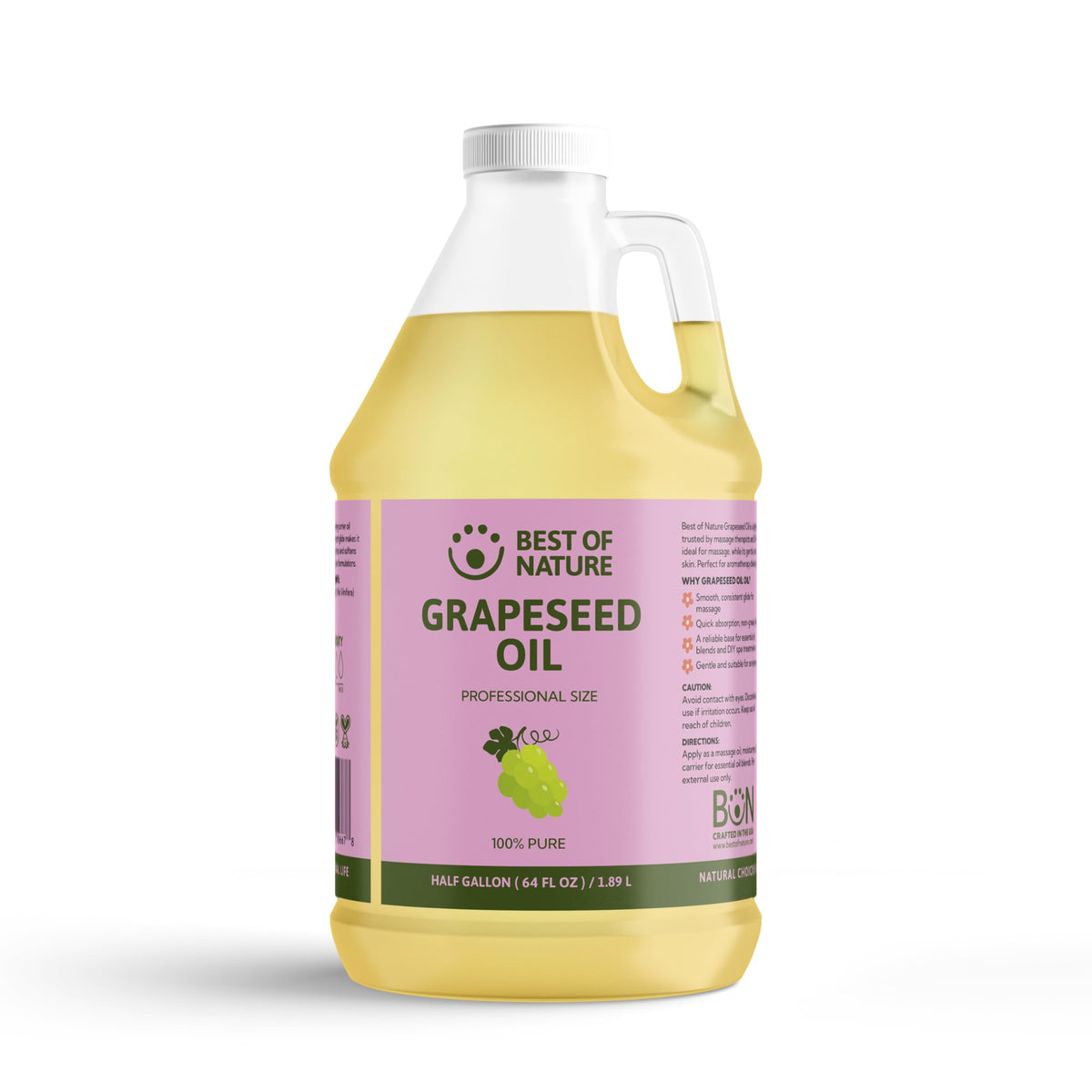 Best of Nature front label on 64 fl oz bottle showing product purity