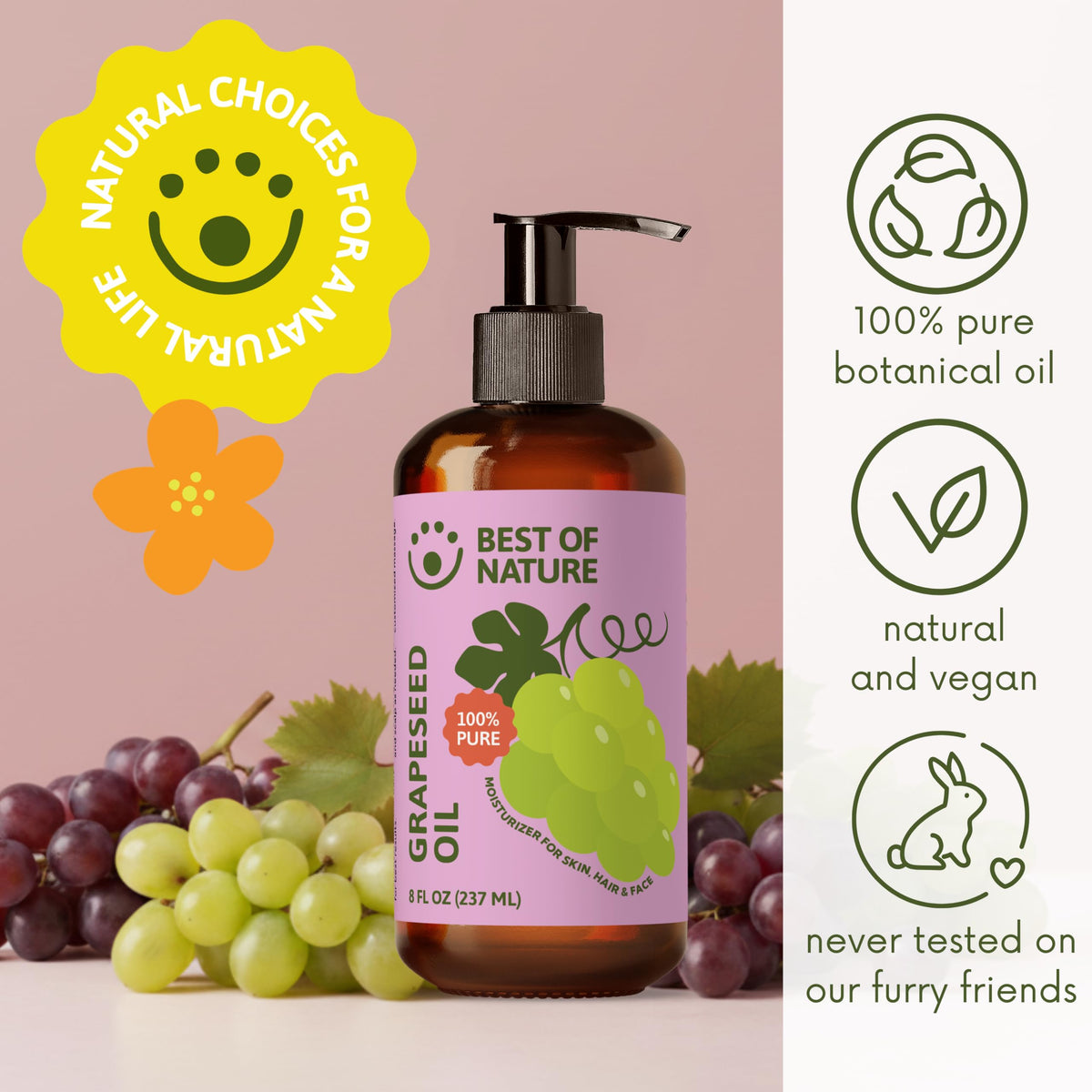 Best of Nature label close-up highlighting ingredient clarity and trust