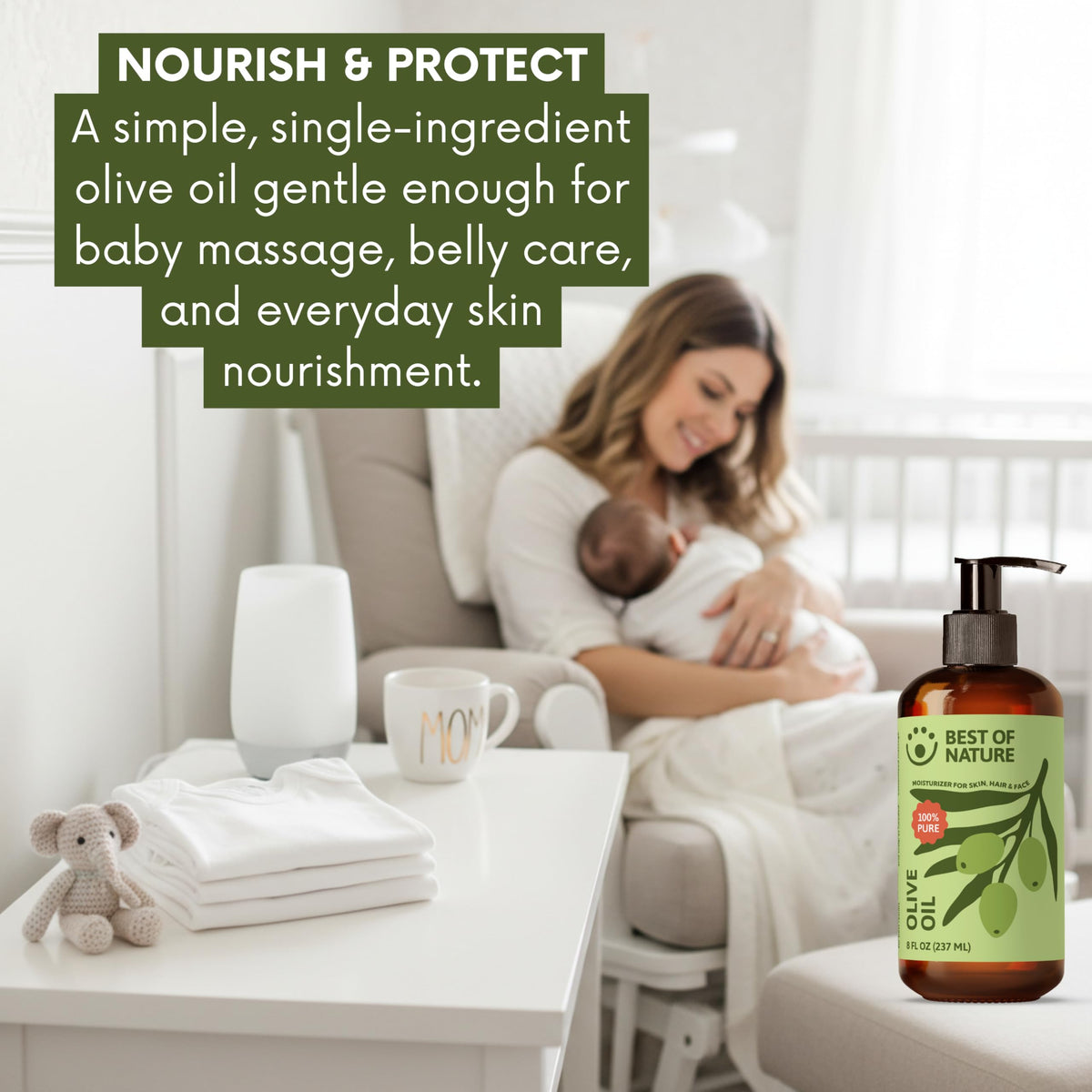 Best of Nature oil massaged into cuticles showing nail-softening benefit