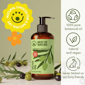 Best of Nature oil pouring to show texture and smooth glide benefit