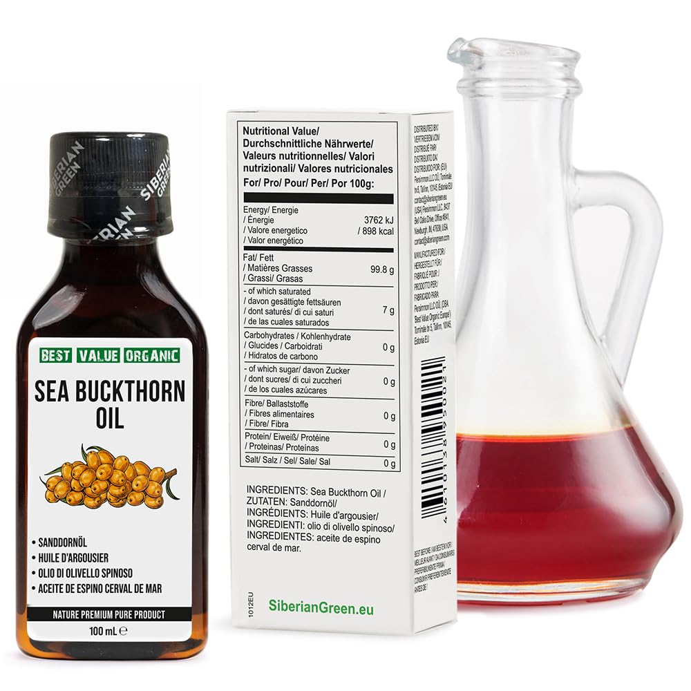 Best Value Organic bottle next to a ruler showing 100 ml scale and travel-friendly size