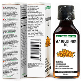 Best Value Organic bottle inside refrigerator showing storage recommendation and freshness