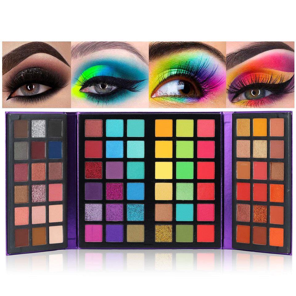 BestLand palette front open showing 72 shades and clear organization for variety