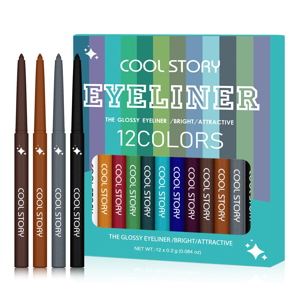 BestLand model wearing glitter eyeliner demonstrating bold eye impact