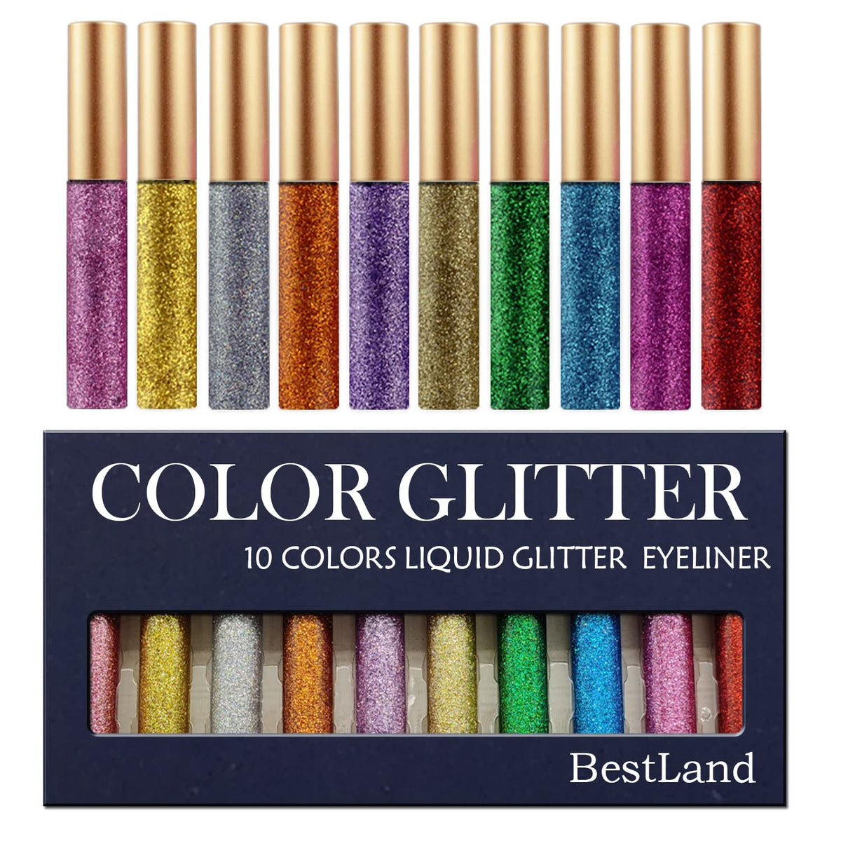 BestLand festival makeup look showcasing vibrant shimmer for events