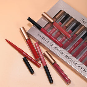 BestLand gift box open with liners and lipsticks arranged for gifting presentation