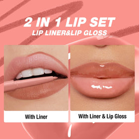 BestLand lips before and after application showing definition benefit
