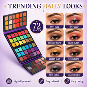 BestLand arranged pan swatches illustrating coordinated 18-color boards for mixing