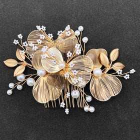 BETITETO comb styled in bridal updo benefit: enhances wedding hairstyles