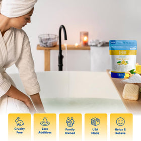 Better Bath Better Body label detail displaying ingredients and made in USA quality