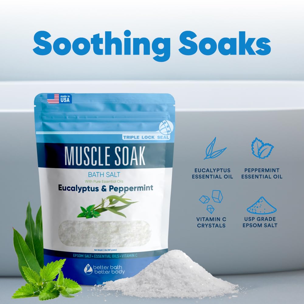 Better Bath Better Body pouch in bathroom lifestyle setting for self-care