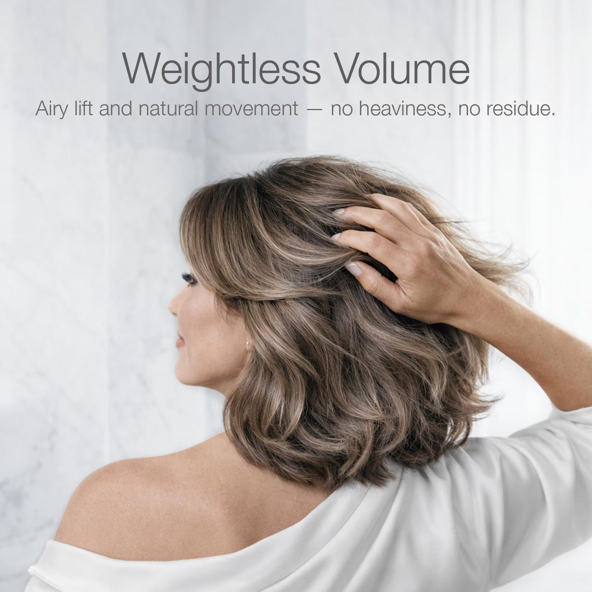 Better Not Younger ingredient label highlighting ceramide and biotin benefits for strands