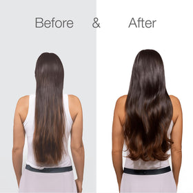 Better Not Younger label close-up highlighting biotin, argan, and caffeine details