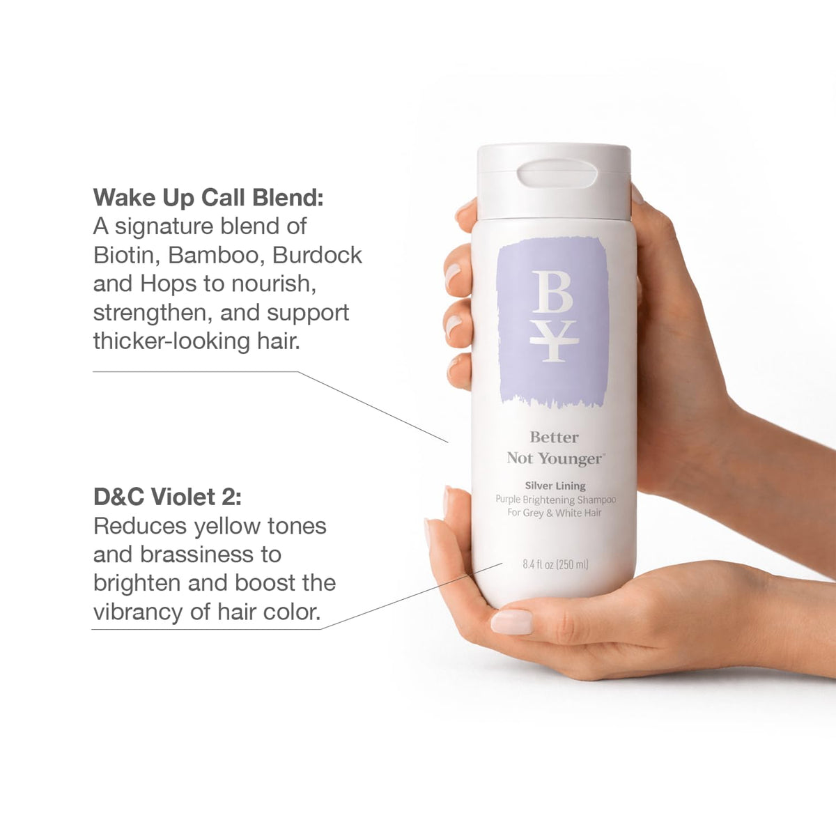 Better Not Younger texture and creamy lather for gentle toning benefit