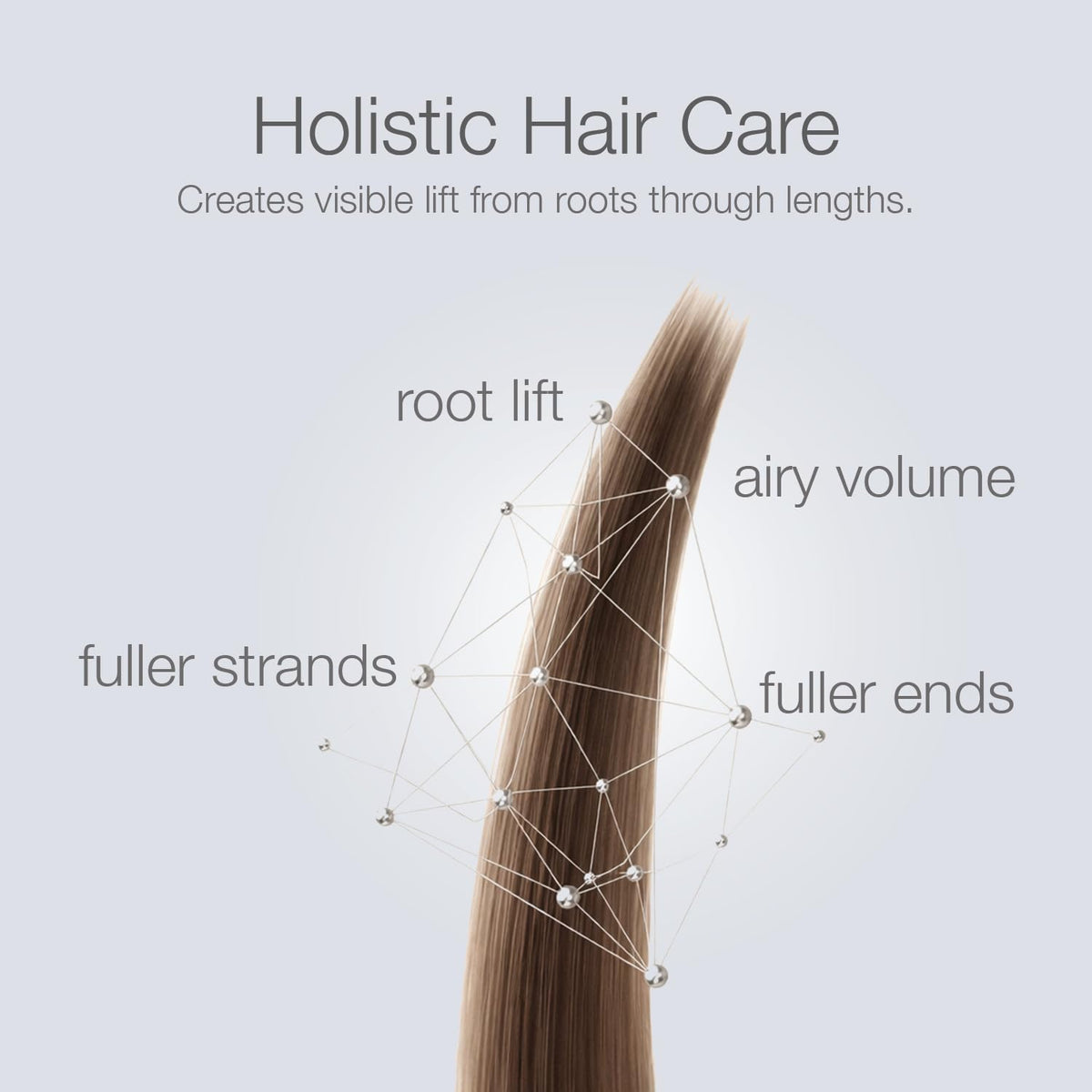 Better Not Younger bottle next to volumizing conditioner for balanced volume