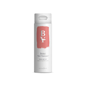 Better Not Younger front bottle shot showing branding and volumizing benefit