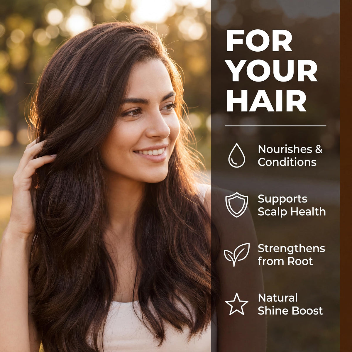 BETTER PLACE ORGANICS applying oil to scalp demonstrating targeted nourishment and scalp care