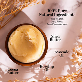 Better Shea Butter before and after on sample area showing improved skin appearance