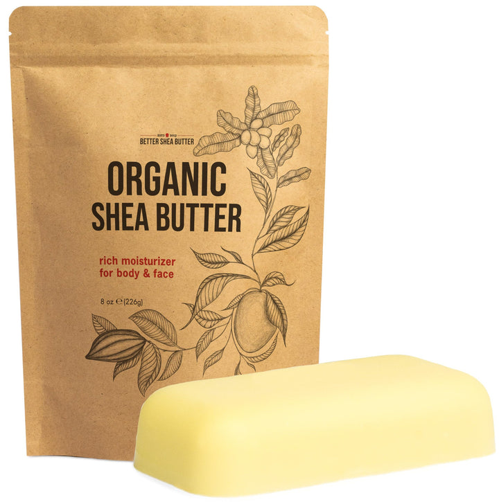Better Shea Butter front bar organic shea butter visible and pure moisturizing