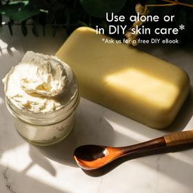 Better Shea Butter applied to hair ends reducing frizz and adding shine