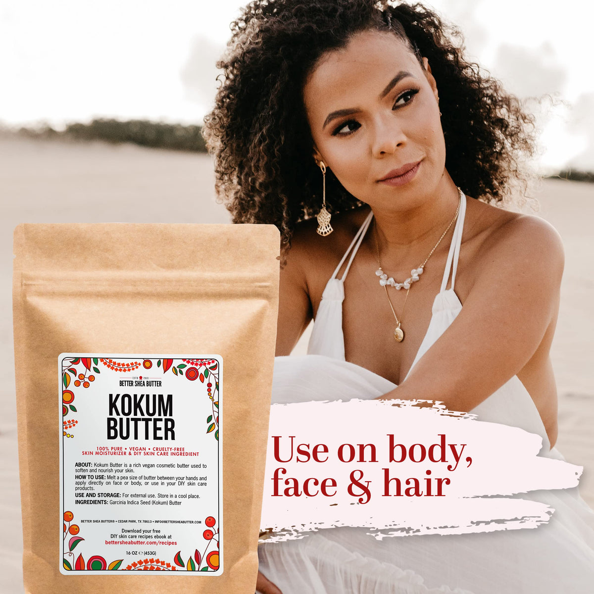 Better Shea Butter kokum melted pool demonstrating quick melt and blendability
