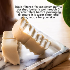 Better Shea Butter label certification closeup showing USDA Organic credential