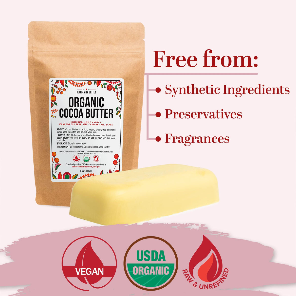 Better Shea Butter on bathroom vanity in lifestyle scene showing everyday use