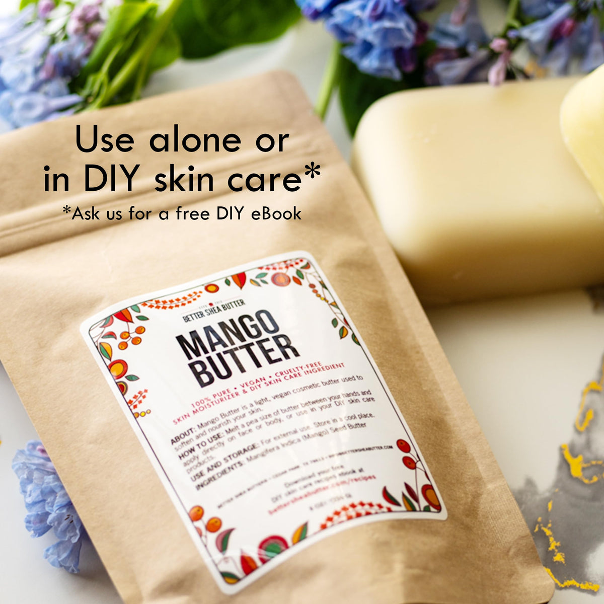 Better Shea Butter ingredients staged for DIY balm showing versatility and simplicity