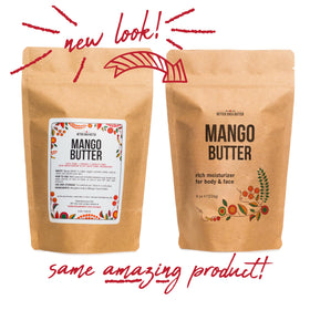 Better Shea Butter mango butter lip balm in jar, softens and protects lips
