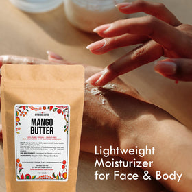 Better Shea Butter 8 oz block held in hand, clear size and portioning