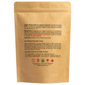 Better Shea Butter mango butter with soap-making supplies showing blending and stability benefit