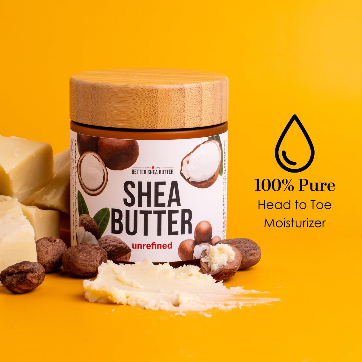 Better Shea Butter creamy texture close-up showing natural emollient benefit