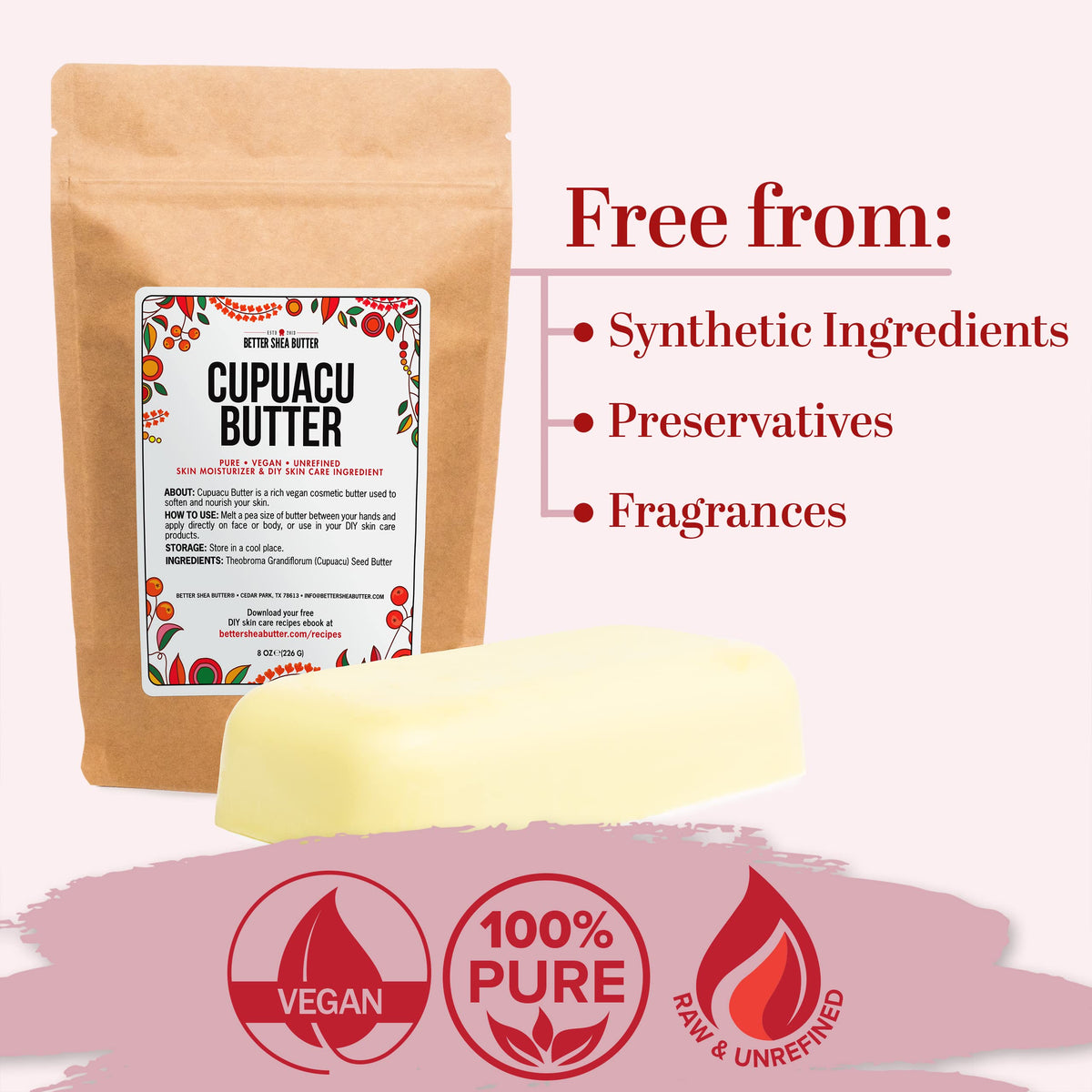 Better Shea Butter melting in palms for easy application and absorption