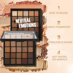 BEUSELF matte shades blended on arm demonstrating smooth, easy layering