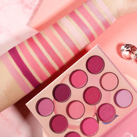 BEUSELF palette inside handbag, compact travel-friendly beauty solution