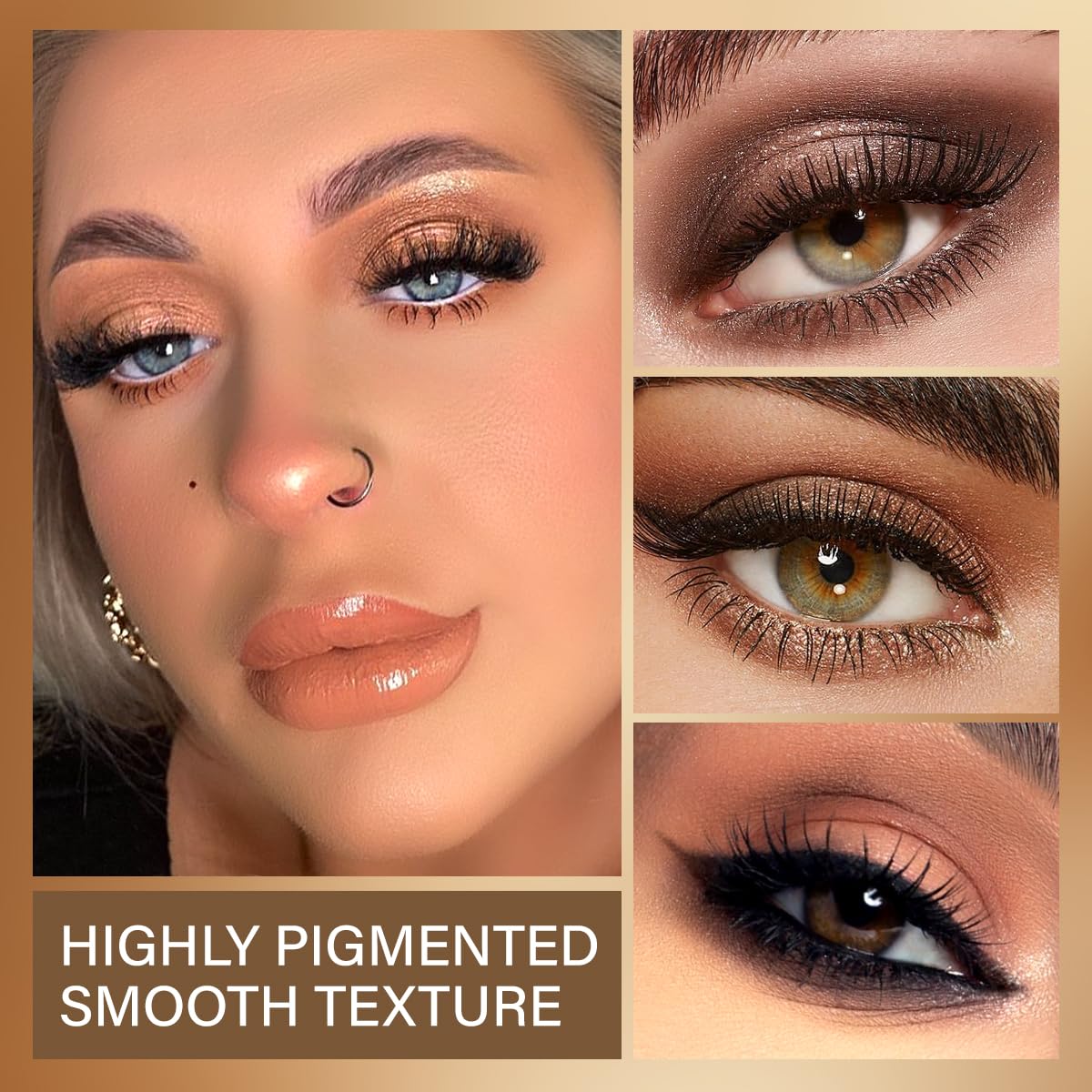 BEUSELF pan close-up displaying velvety texture and high-pigment matte payoff