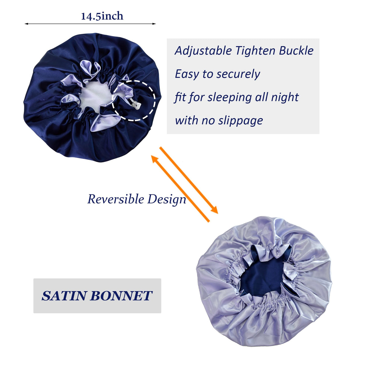 Beutyme bonnet double layer close-up highlighting silky texture benefit