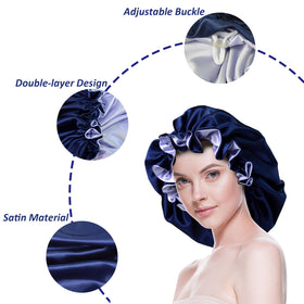Beutyme bonnet inside volume view showing roomy fit for thick hair