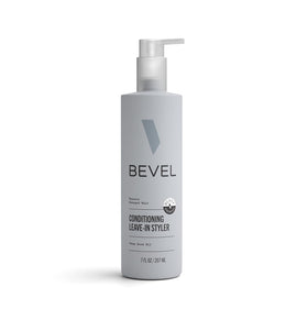 Bevel front bottle showing label and size with clear product details