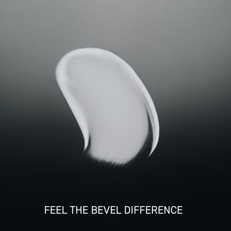 Bevel body cream texture close-up highlighting smooth cocoa and shea blend