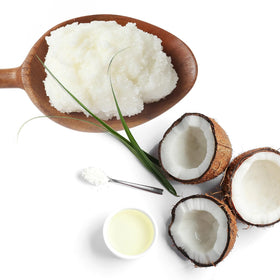 Bevel closeup label listing shea butter coconut oil vitamin B benefits