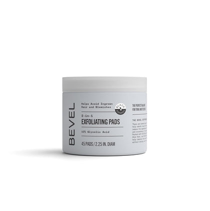 Bevel front packaging of toner pads showing brand and count for easy identification and convenience